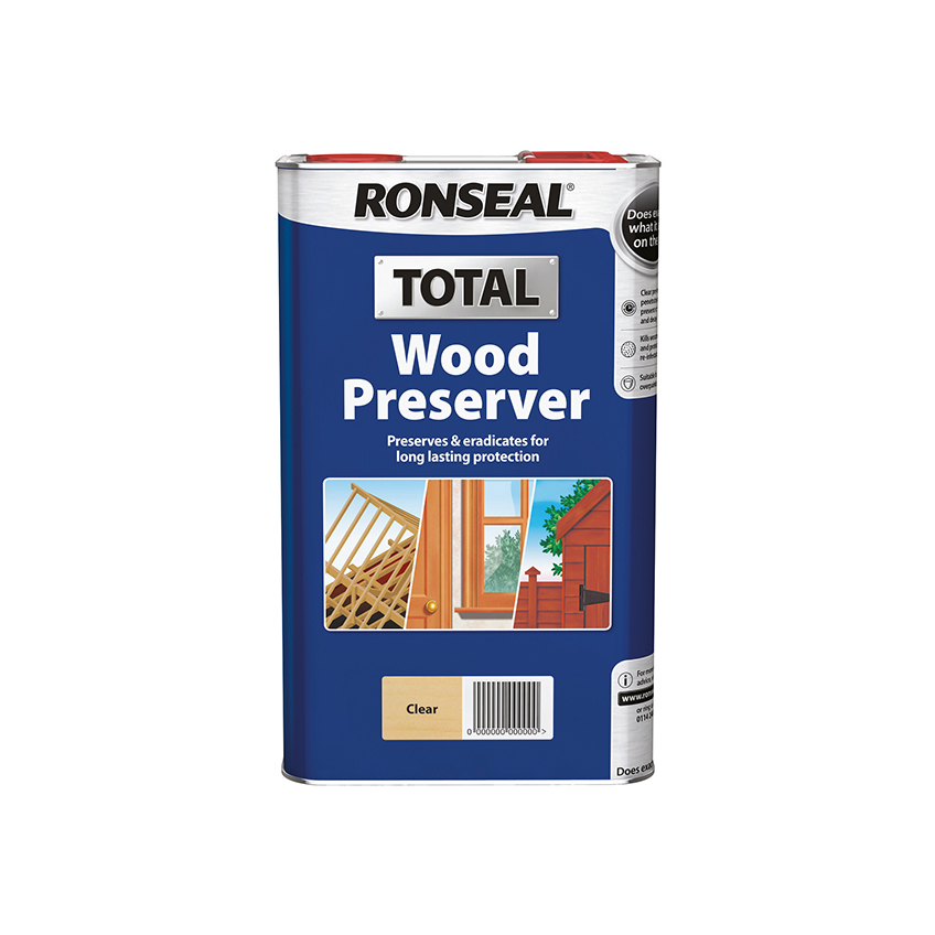 Ronseal Total Wood Preserver Clear 5 litre