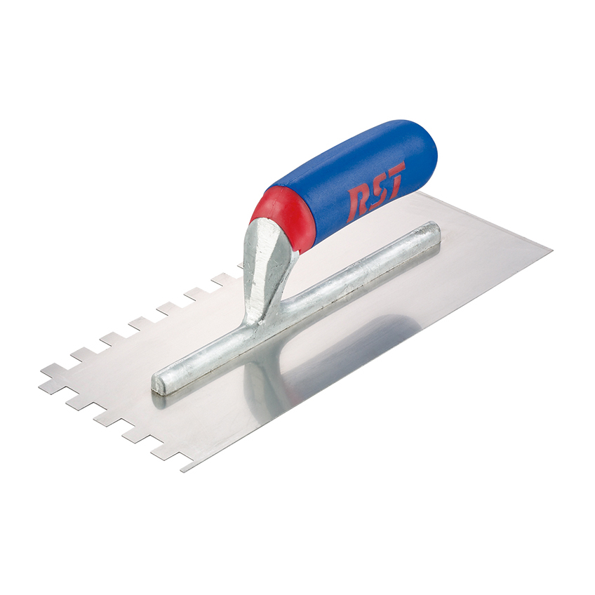 R.S.T. Notched Trowel Square 6mm² Soft Touch Handle 11 x 4.1/2in
