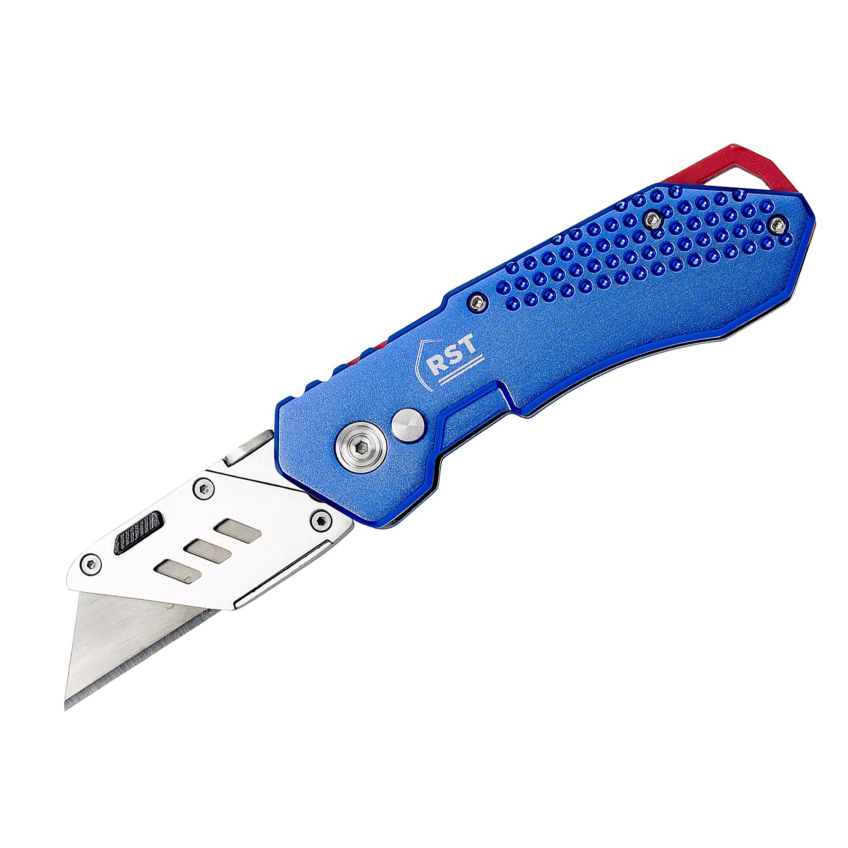R.S.T. Aluminium Blue Folding Knife