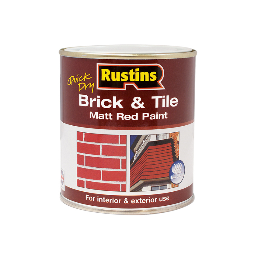 Rustins Quick Dry Brick & Tile Paint Matt Red 2.5 litre