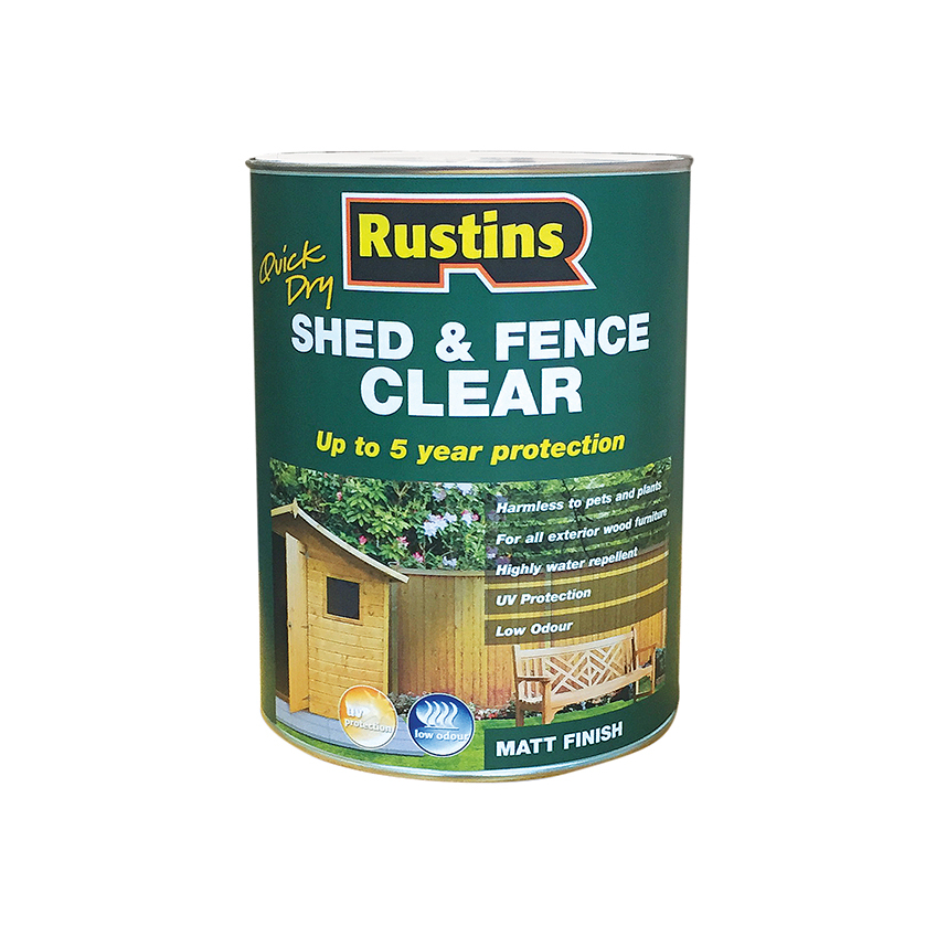 Rustins Quick Dry Shed and Fence Clear Protector