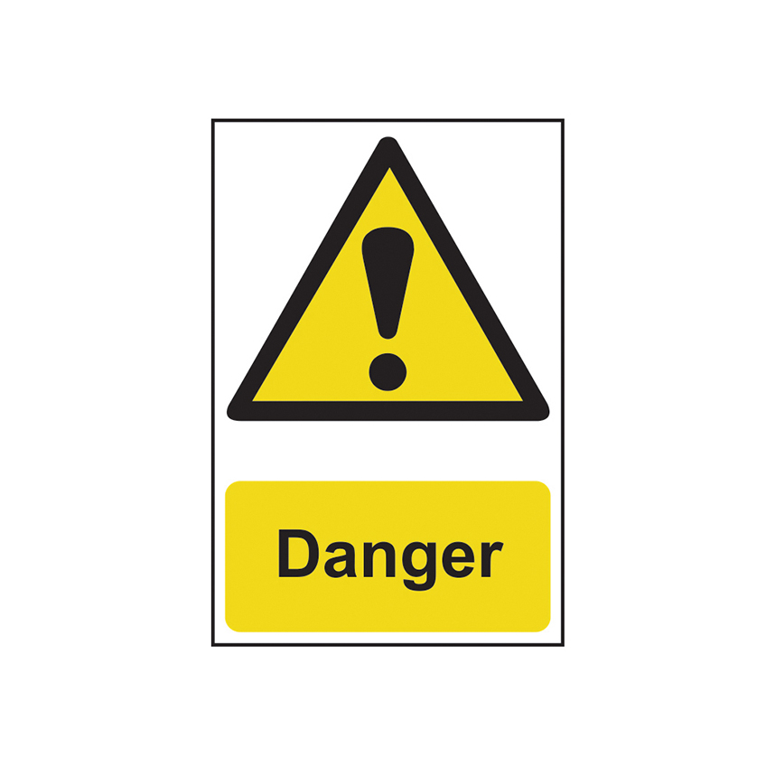 Scan Danger - PVC Sign 200 x 300mm