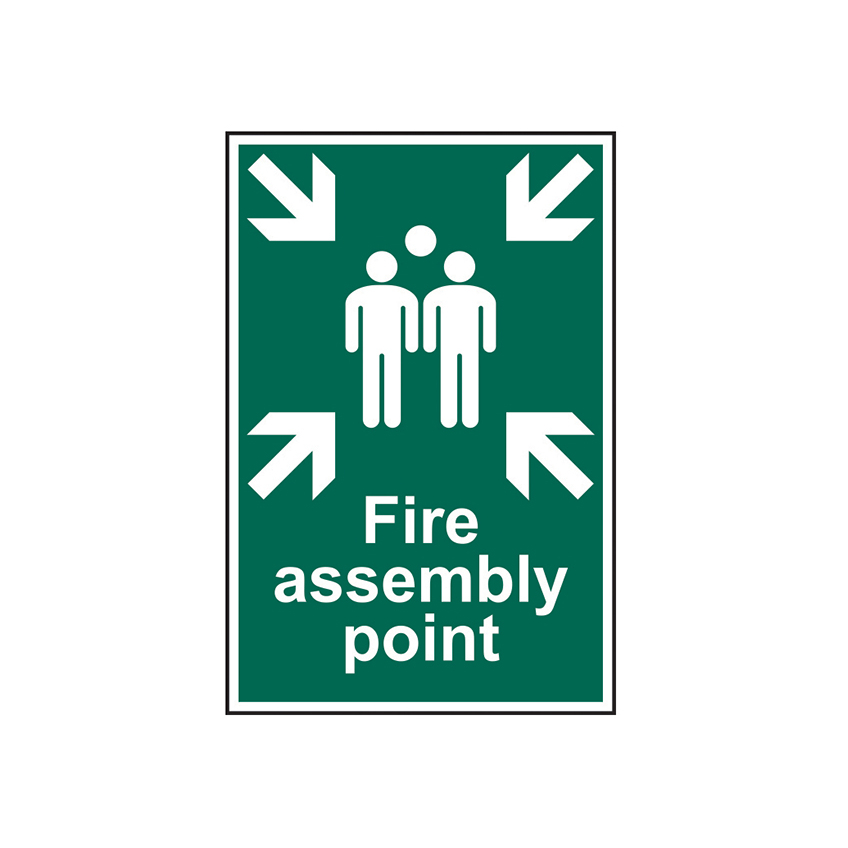 Scan Fire Assembly Point - PVC Sign 200 x 300mm