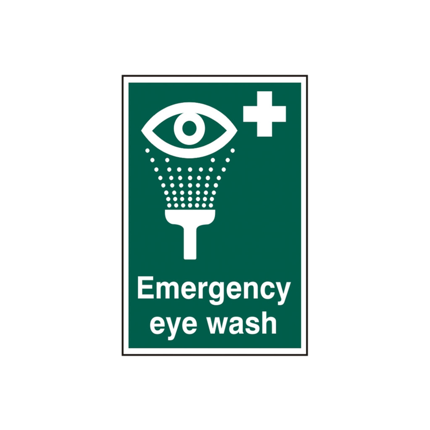 Scan Emergency Eye Wash - PVC Sign 200 x 300mm