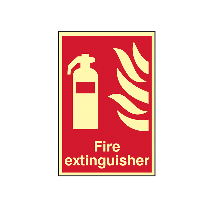 Scan Fire Extinguisher Photoluminescent - 200 x 300mm