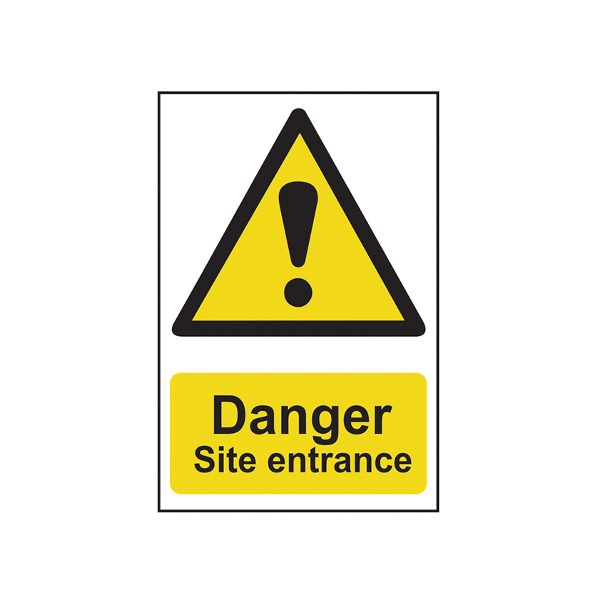 Scan Danger Site Entrance - PVC Sign 400 x 600mm