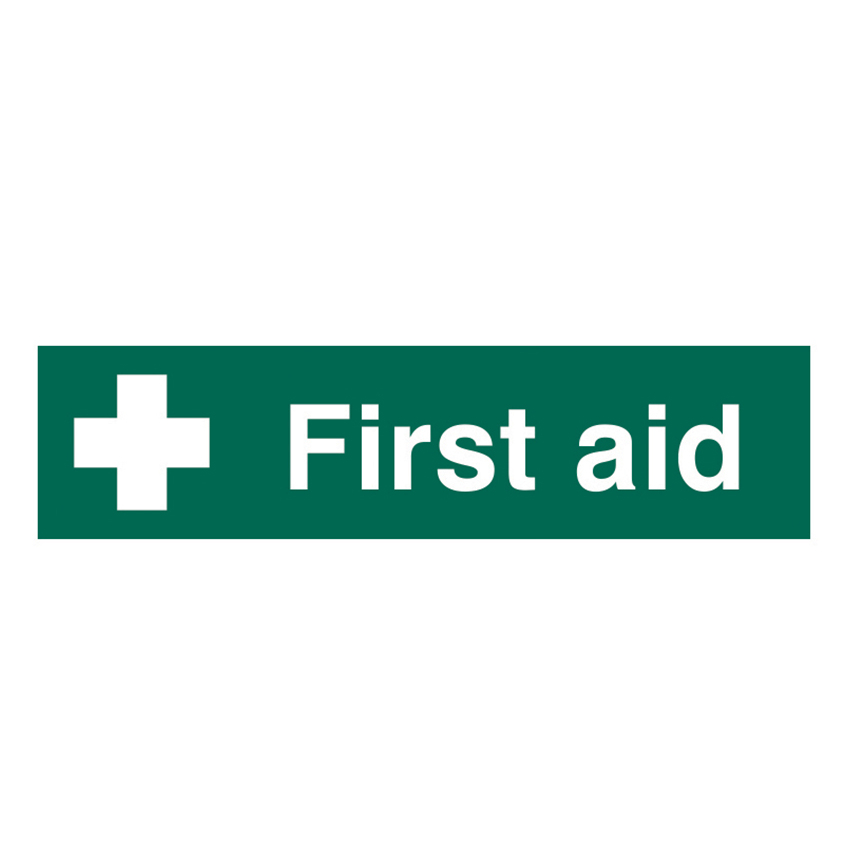 Scan First Aid - PVC Sign 200 x 50mm