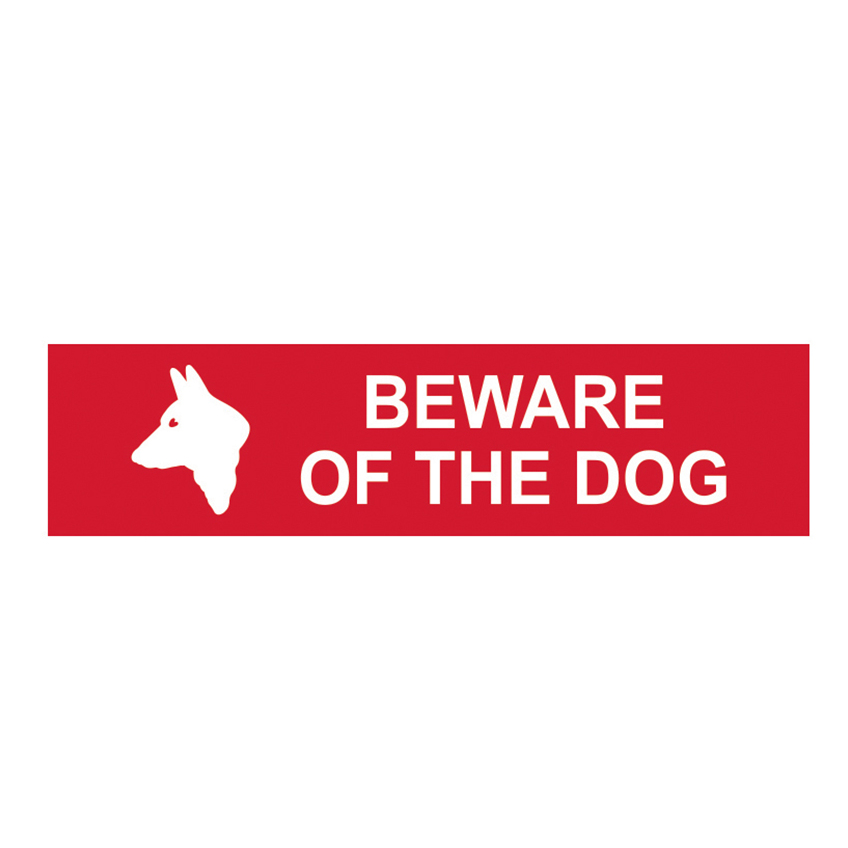 Scan Beware Of The Dog - PVC Sign 200 x 50mm