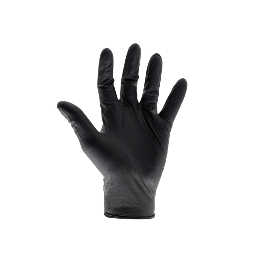 Scan Heavy-Duty Nitrile Disposable Gloves, Black