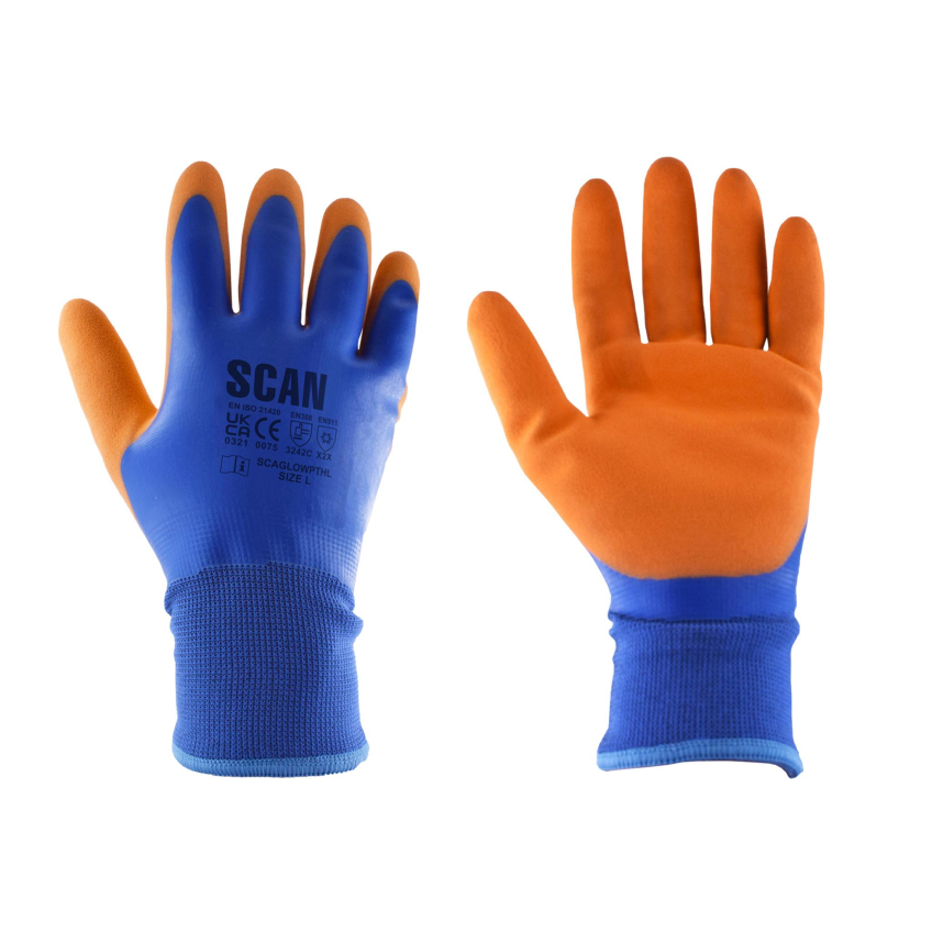 Scan Thermal Waterproof Latex Coated Gloves