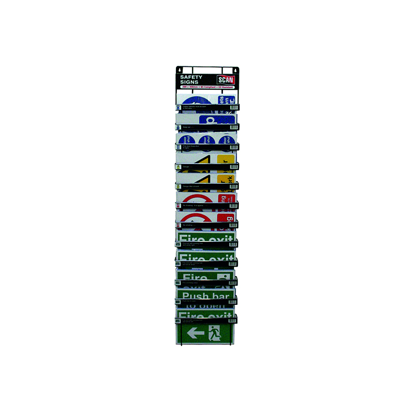 Scan Signs Display - 60 Signs (12 Tier Stand)