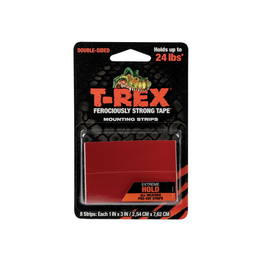 Shurtape T-REX® Extreme Hold Mounting Strips 2.54 x 7.62cm (Pack 8)