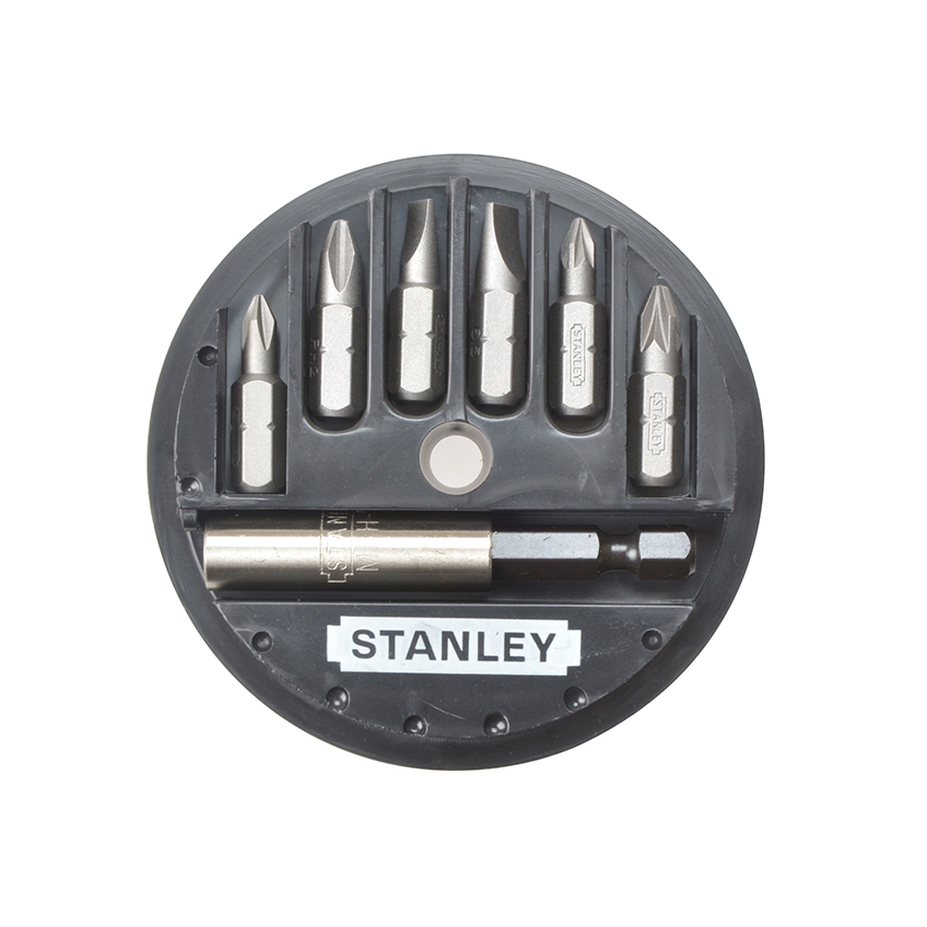 STANLEY® Slotted/Phillips/Pozidriv Insert Bit Set, 7 Piece