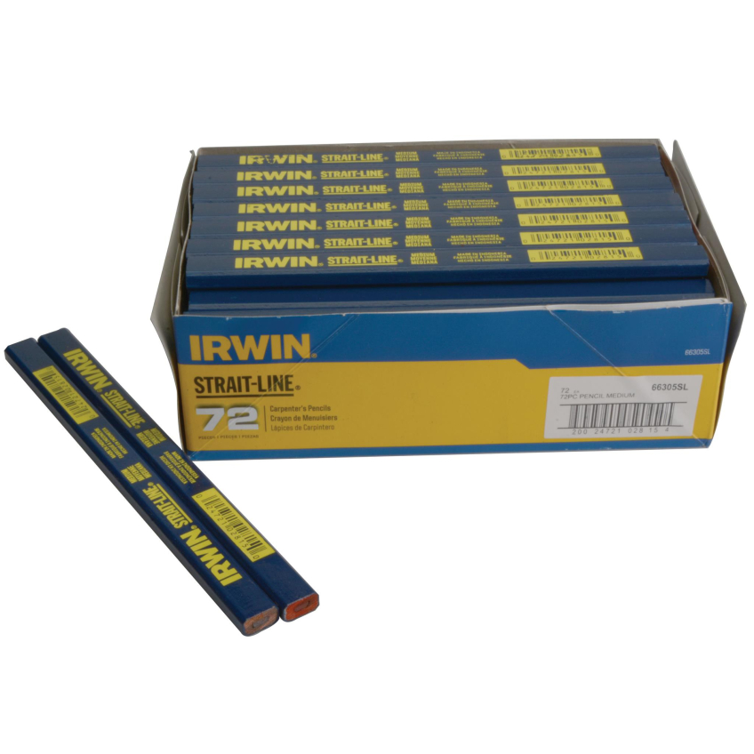 IRWIN® STRAIT-LINE® Carpenter's Pencils (Box 72)