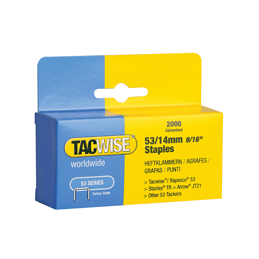 Tacwise 53 Light-Duty Staples (Type JT21  A)