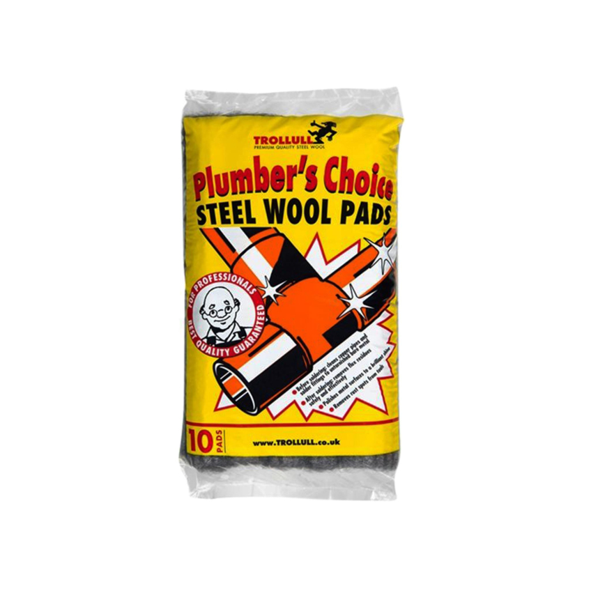 Trollull Plumber's Choice Steel Wool Pads 200g