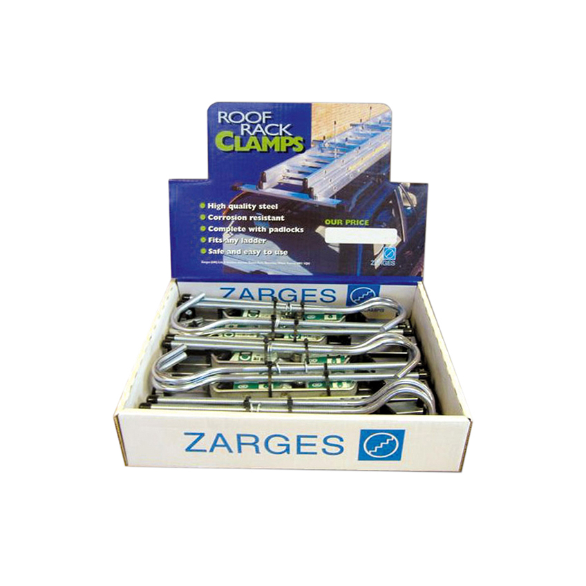Zarges Roof Rack Clamps Display (5 Pairs)