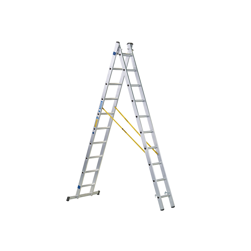 Zarges D-Rung Combination Ladder, 2-Part